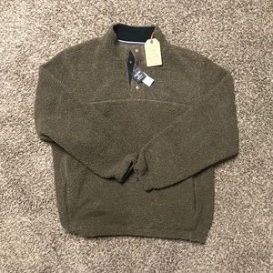 1/4 Button Sherpa Fleece Pullover
